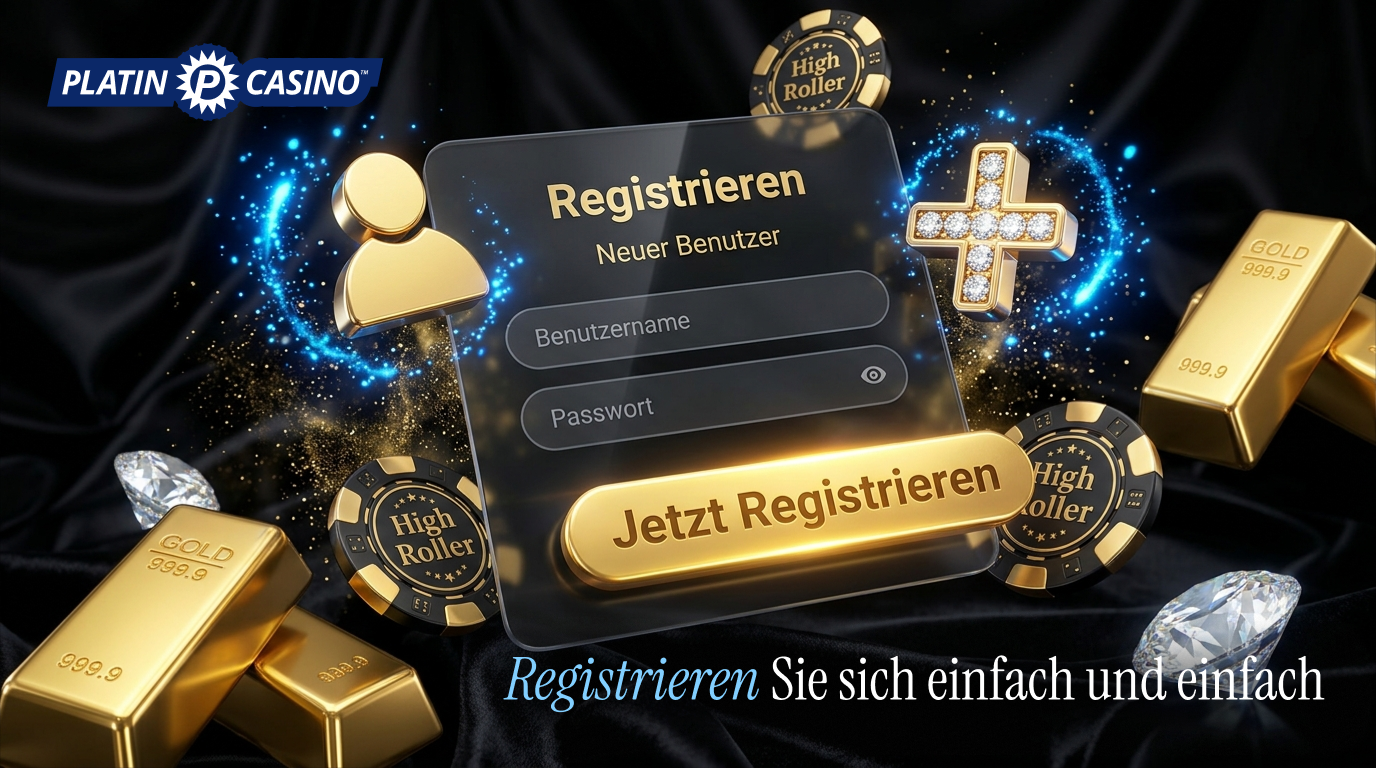 Registrieren Sie sich einfach und einfach im Platin Casino Online Casino